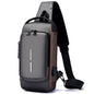 Waterproof Polyester Slim Unisex Crossbody Sling Bag